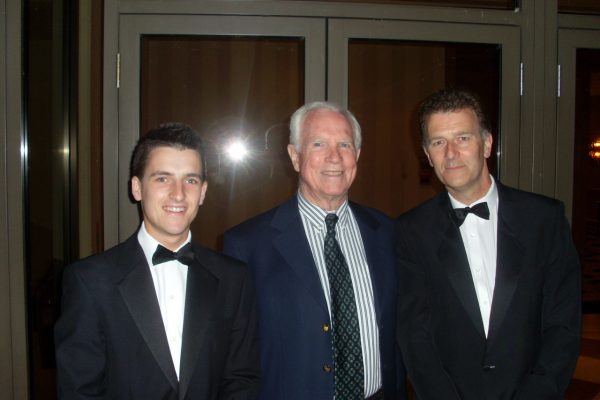 AT 036 Apollo 9 & 15 Astronaut Dave Scott with Richard and elder son Charles, Birmingham, 2009