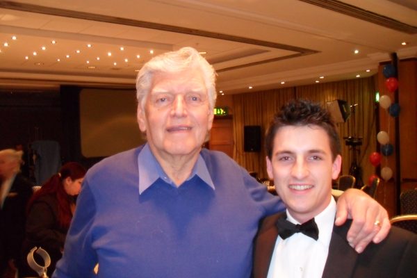 AT 038 Fun - Dave Prowse - Star Wars Darth Vader - with Richard's elder son Charles, London, 2010