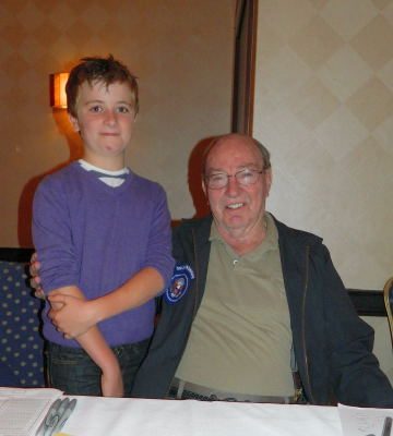 AT 048 Apollo 14 Astronaut Dr. Edgar Mitchell with Richard's younger son James, London, 2010